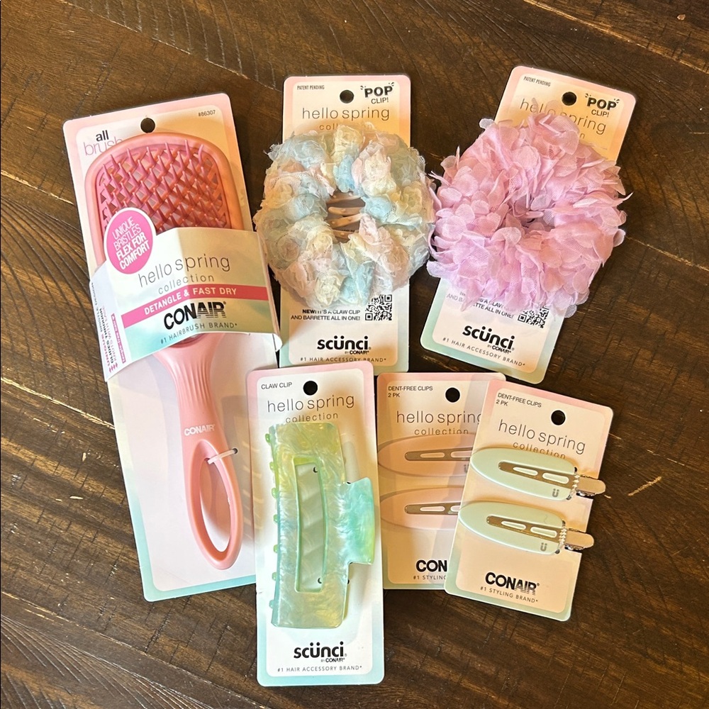 Kids Conair Hair Accessory Set - Pink and Green
